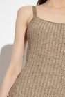 Ganni Ribbed slip dress