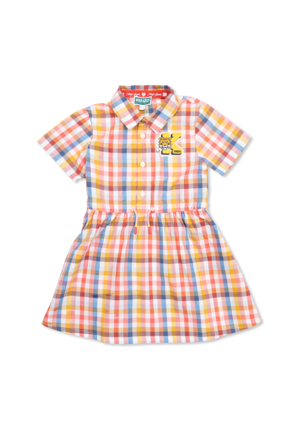 Kenzo Kids Checkered pattern dress