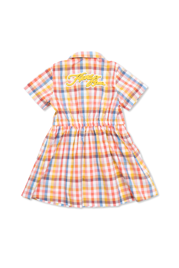 Kenzo Kids Checkered pattern dress