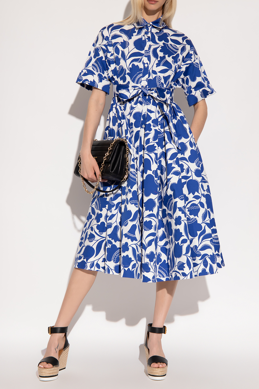 Kate Spade New York Floral Print Long Dress w/ Tags - Blue Dresses,  Clothing - WKA346184