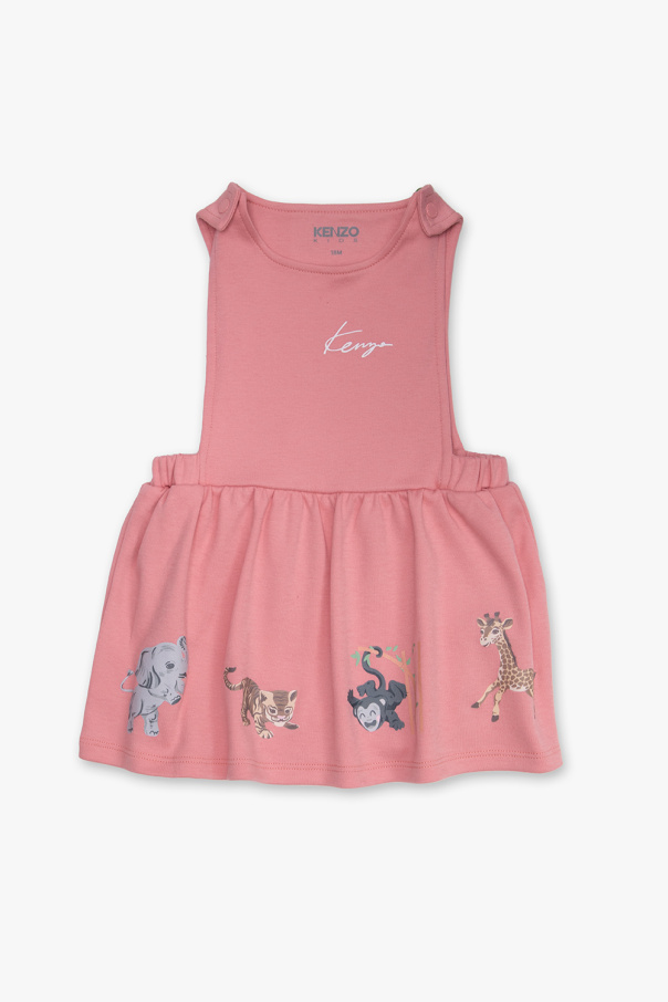 Kenzo Kids Mini Dress Floral Tiered Strappy