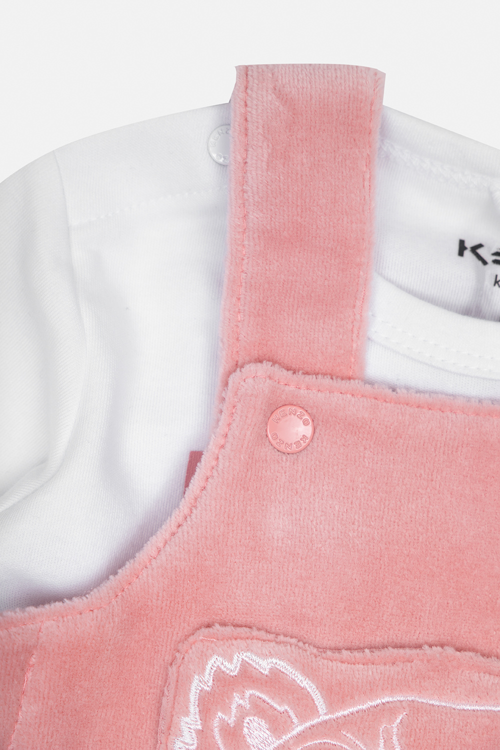 Kenzo Kids MISBHV logo-patch stitched shirt