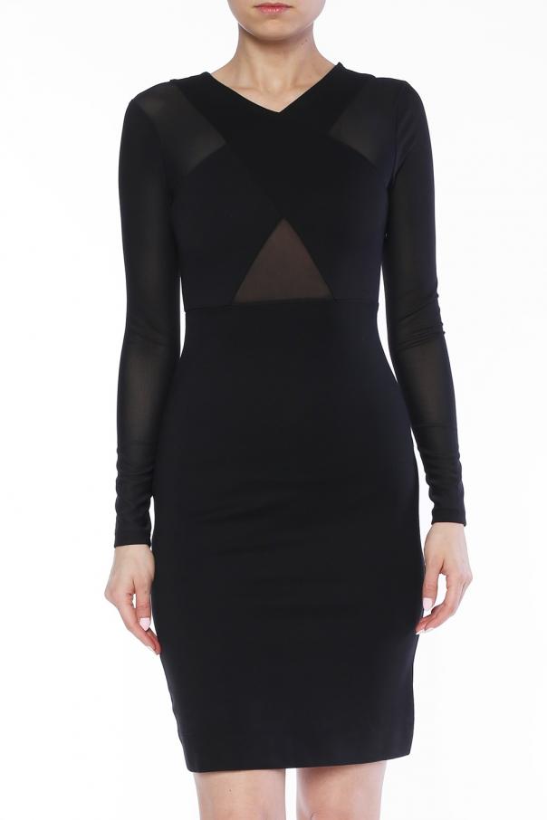 Black Short dress with sheer inserts Kendall & Kylie Jenner - Vitkac HK