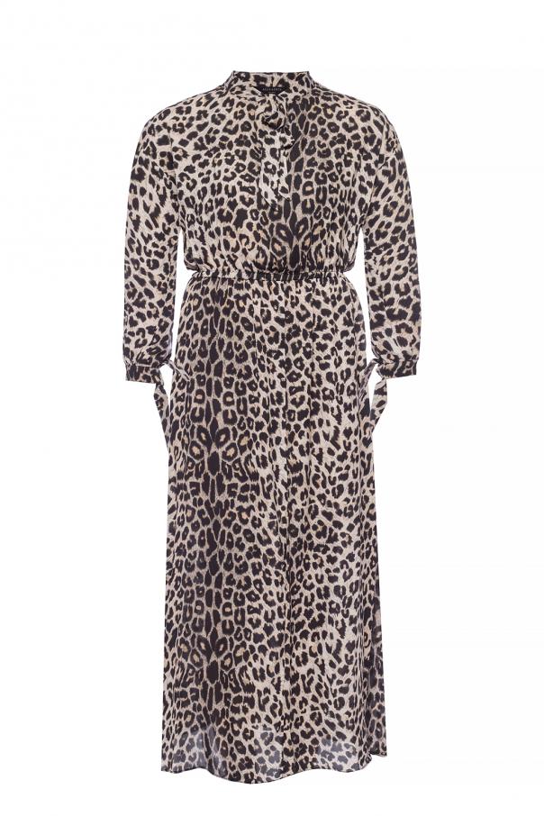 all saints leopard print dress