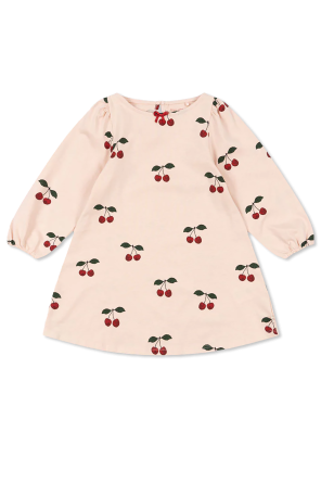 Dress with cherry motif