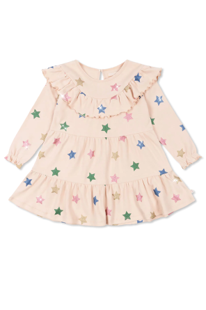 Dress with star motif