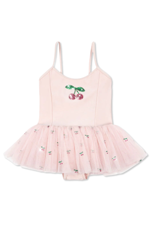Dress with cherry motif