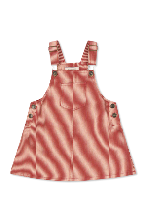 Vestido de tirantes con estampado de rayas