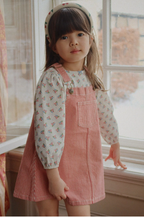 Konges Sløjd Trägerkleid mit Streifenmuster