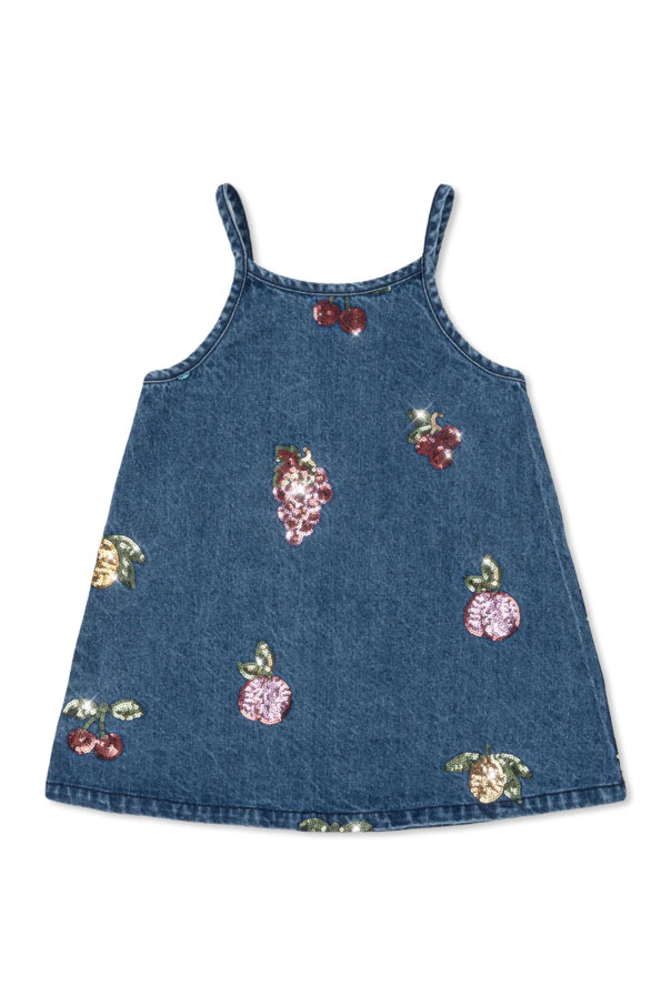 Denim dress with shimmering sequins od Konges Sløjd