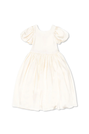 Vestido con mangas abullonadas