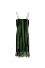 JW Anderson Fringed waist-logo dress