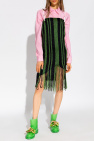 JW Anderson Fringed waist-logo dress