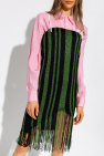 JW Anderson Fringed waist-logo dress