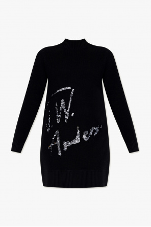 ‘sequins’ dress with logo od JW Anderson