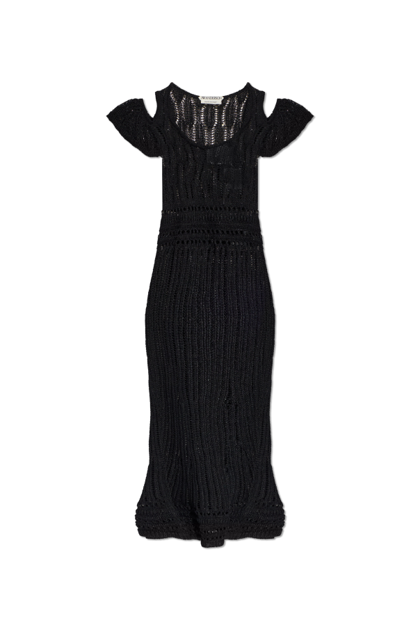 Transparent dress with decorative weave od JW Anderson