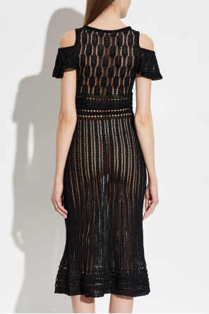 JW Anderson Transparent dress with decorative weave