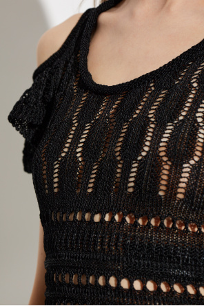 JW Anderson Transparent dress with decorative weave