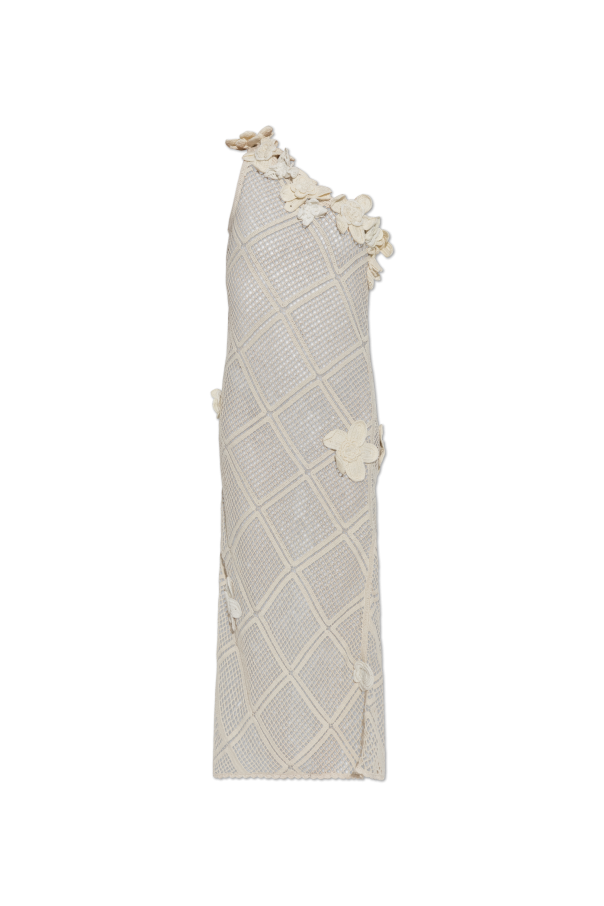 One-shoulder crochet dress od JW Anderson