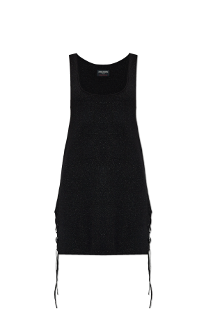 Kleid mit metallisiertem Faden