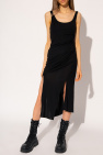 Helmut Lang Jejia panelled cotton halterneck dress