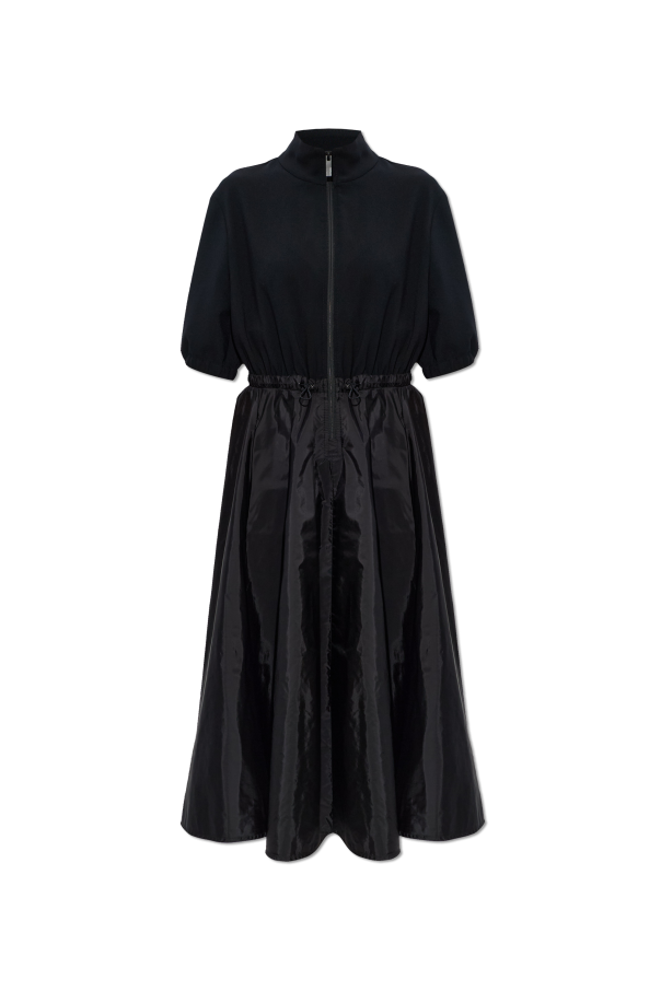 Dress made of combined fabrics od Moncler