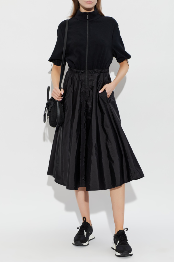 Moncler Vestido de materiales combinados