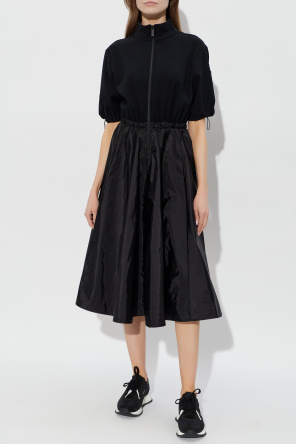 Moncler Vestido de materiales combinados