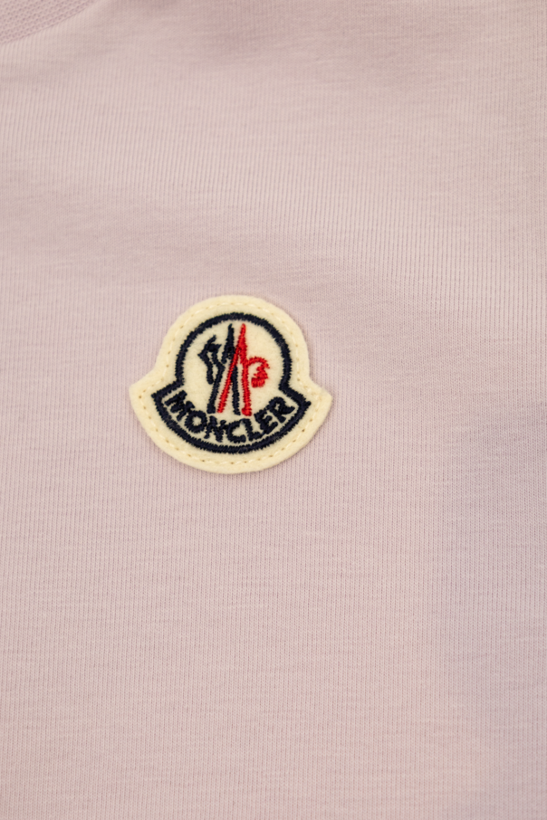 Moncler Enfant Sukienka z falbanami i naszywką logo