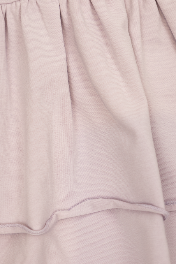 Moncler Enfant Sukienka z falbanami i naszywką logo