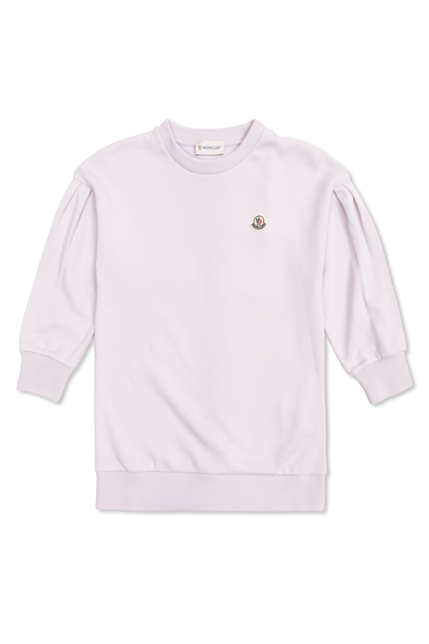 Sweatshirt with logo patch od Moncler Enfant