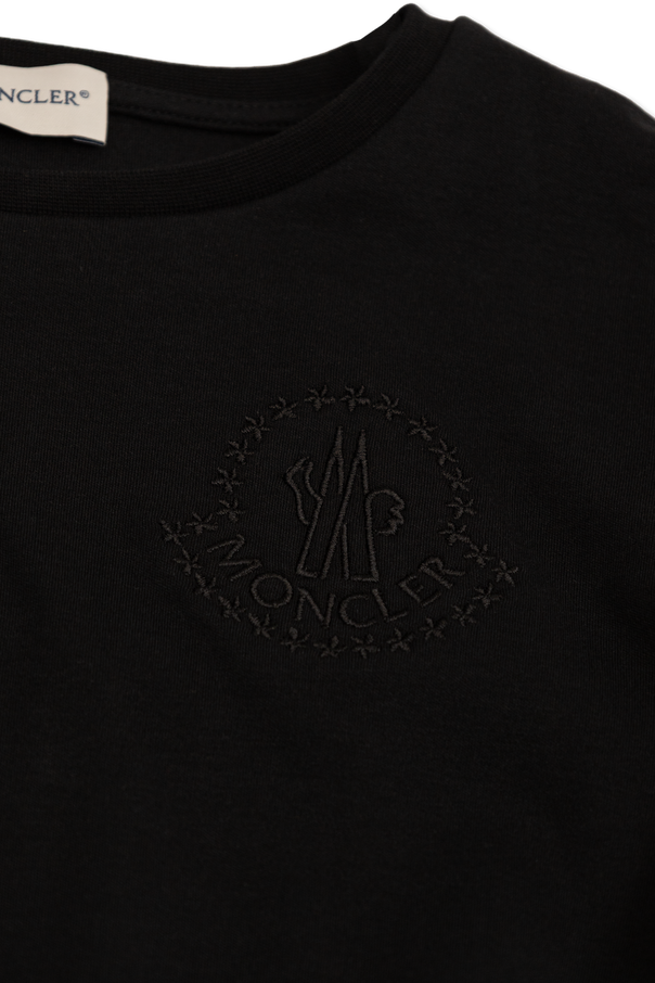 Moncler Enfant Vestido con logotipo bordado