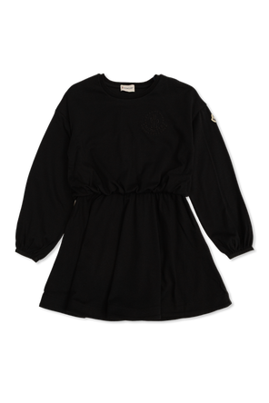 Dress with embroidered logo