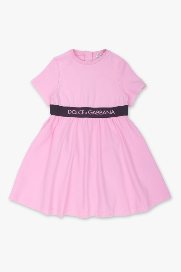 Dolce & Gabbana Kids Котонова футболка в розводи від dolce bella