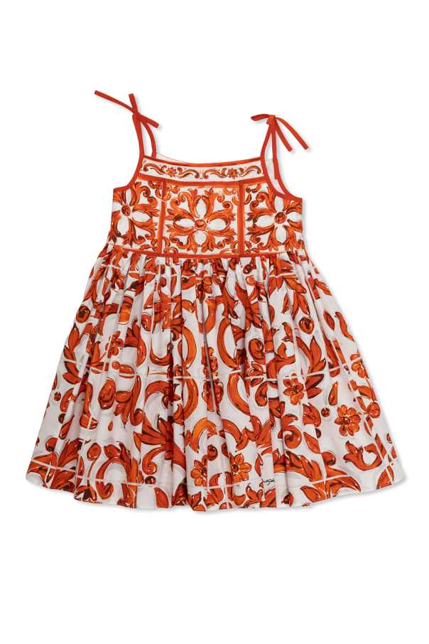 Floral motif dress od Dolce & Gabbana Kids