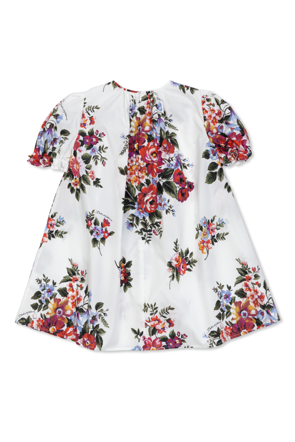 Dolce & Gabbana Kids Vestido com padrão floral