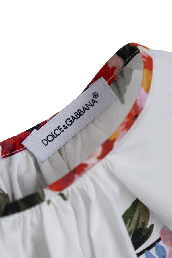 Dolce & Gabbana Kids Vestido com padrão floral