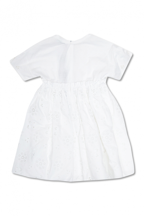 Dolce & Gabbana pleated front chinos Kids Dress with logo