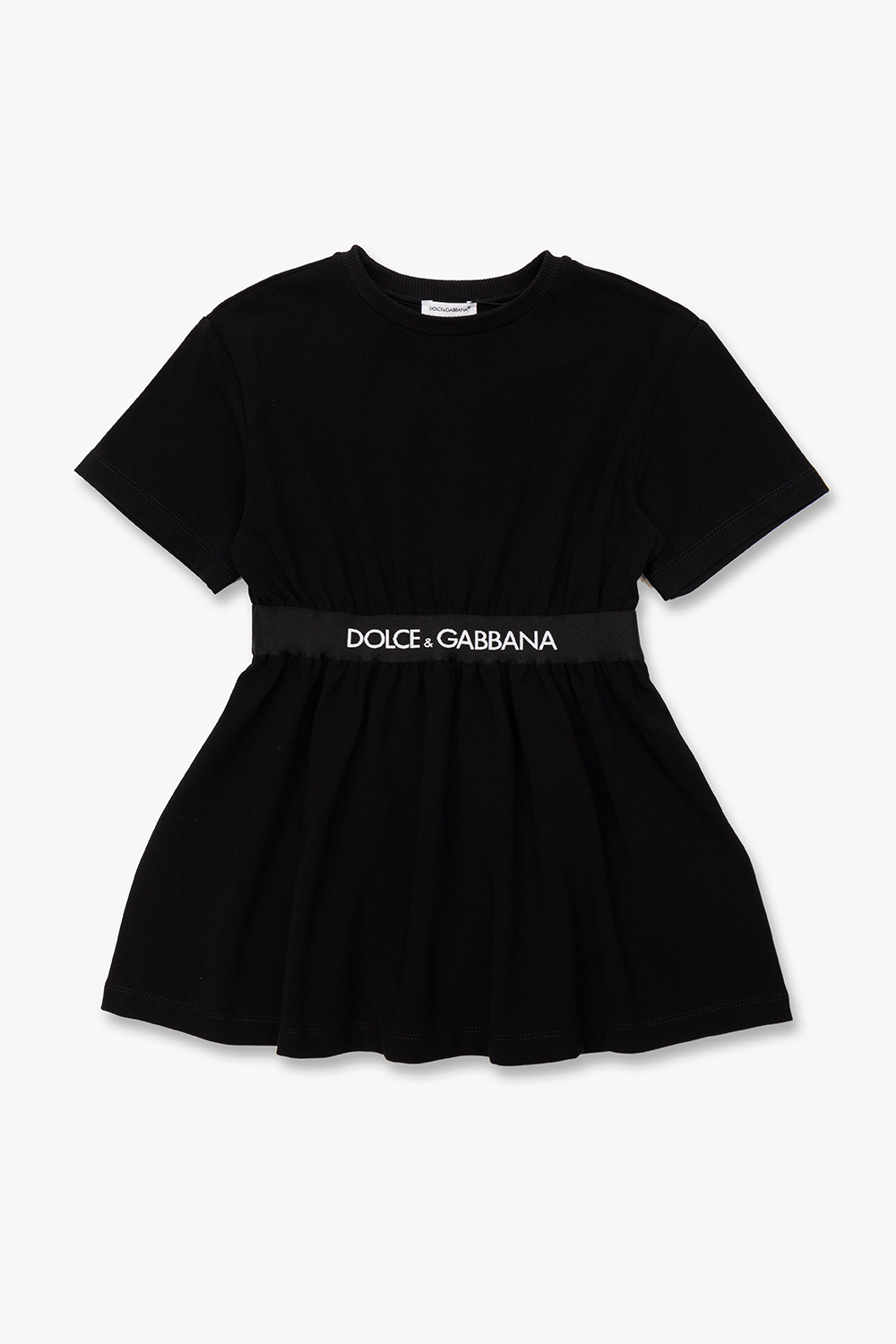 Dolce & Gabbana Kids Cotton dress with logo
