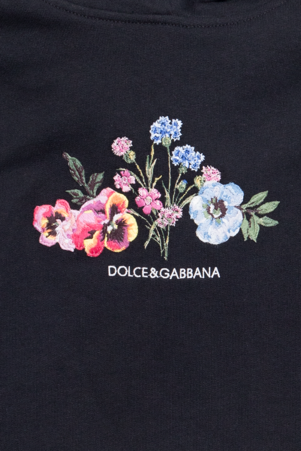 dolce Afterglow & Gabbana cropped lambskin leather jacket Hooded dress