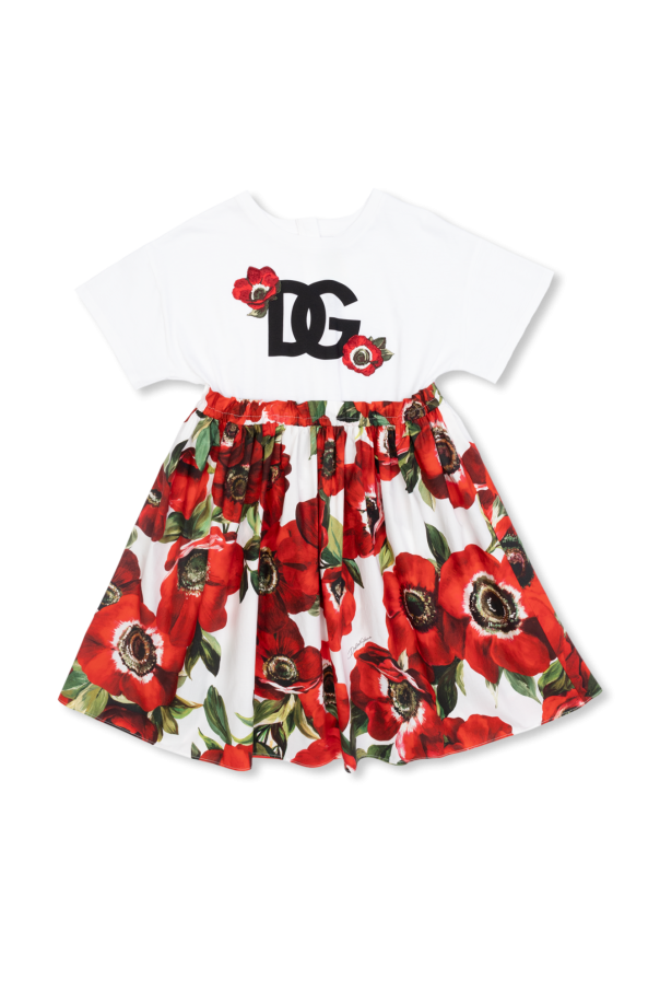 Dress with motif of fruits od Dolce & Gabbana Kids
