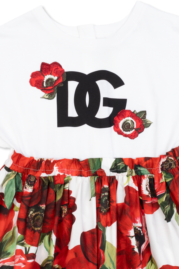Dolce & Gabbana Kids Dress with motif of fruits