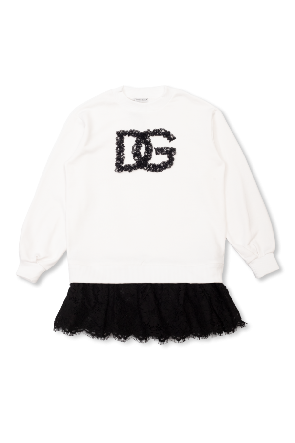 Dolce & Gabbana Kids Sukienka z logo