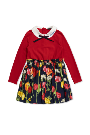 Dress with floral motif od dolce paper & Gabbana Kids