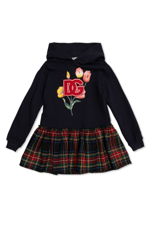 Hooded dress od Dolce & Gabbana Kids cargo track pants