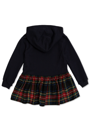 Hooded dress od cat-eye dolce & Gabbana Kids