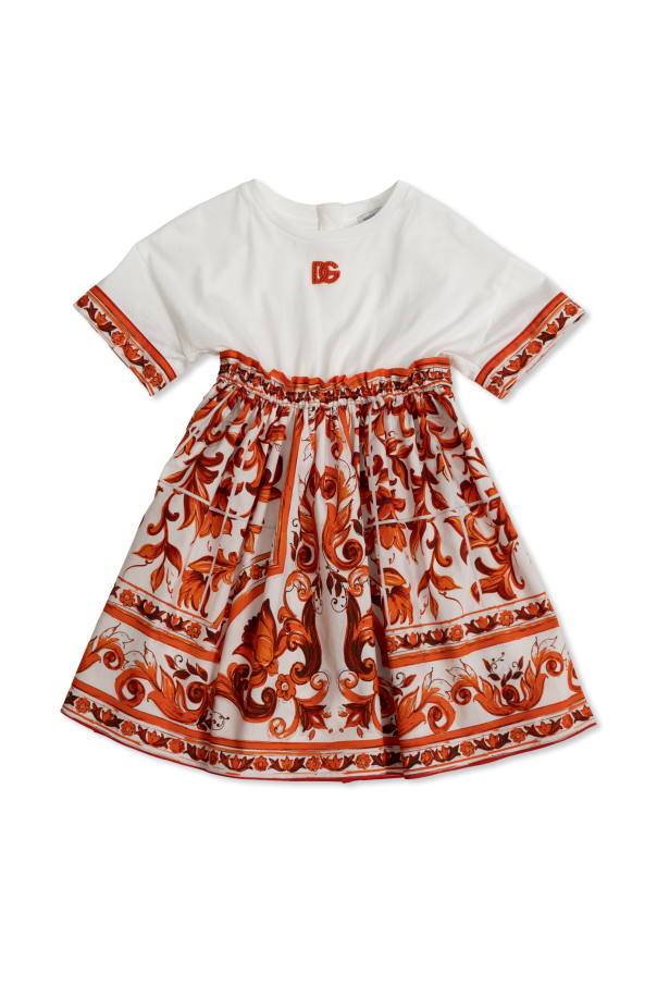 Floral print dress od Dolce & Gabbana Kids