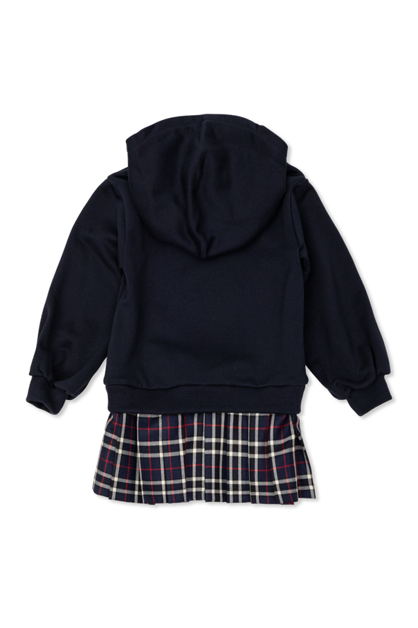 Dolce & Gabbana Kids Cotton hoodie with an attached skirt