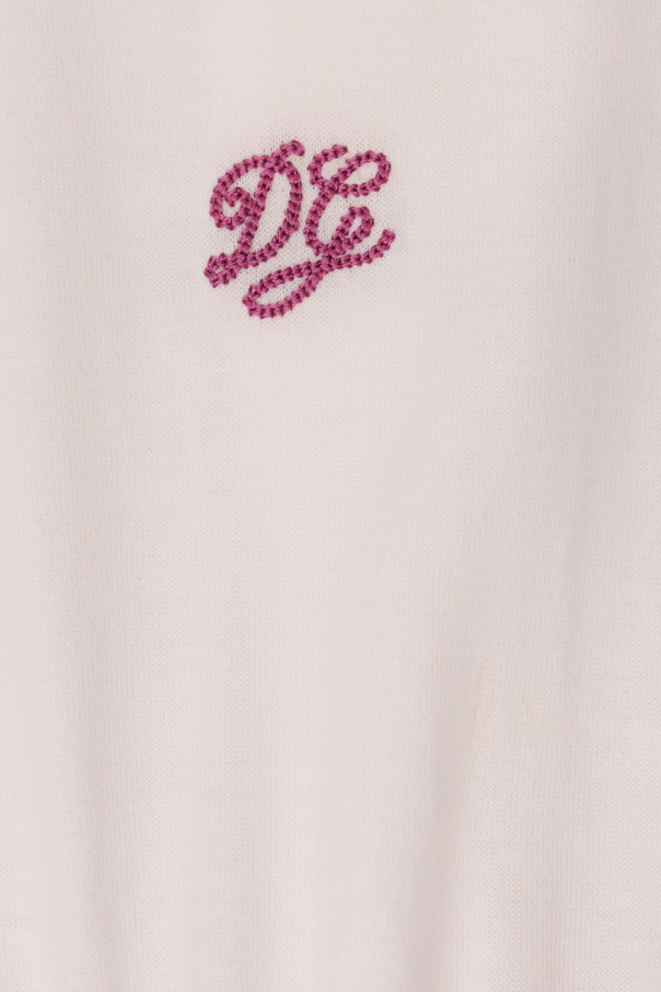 Dolce & Gabbana Kids Vestido de algodão com padrão floral