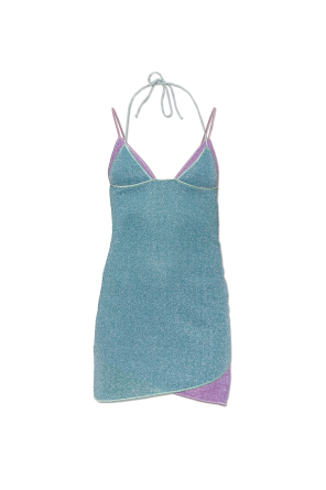 Vestido com fio de lurex